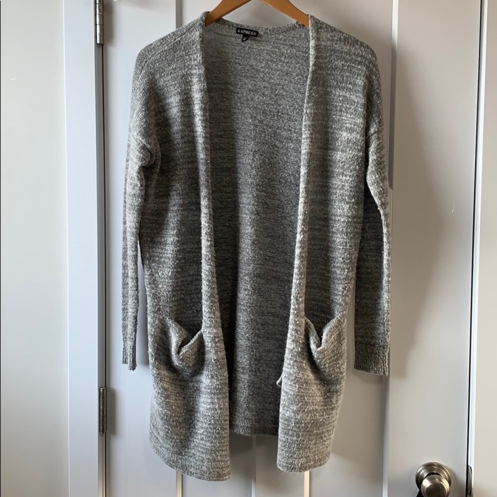 EXPRESS wool blend long cardigan